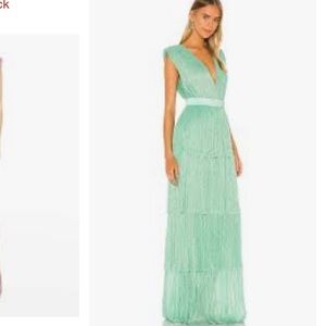 Mint green Sabina Musayev Skylar Gown, XS